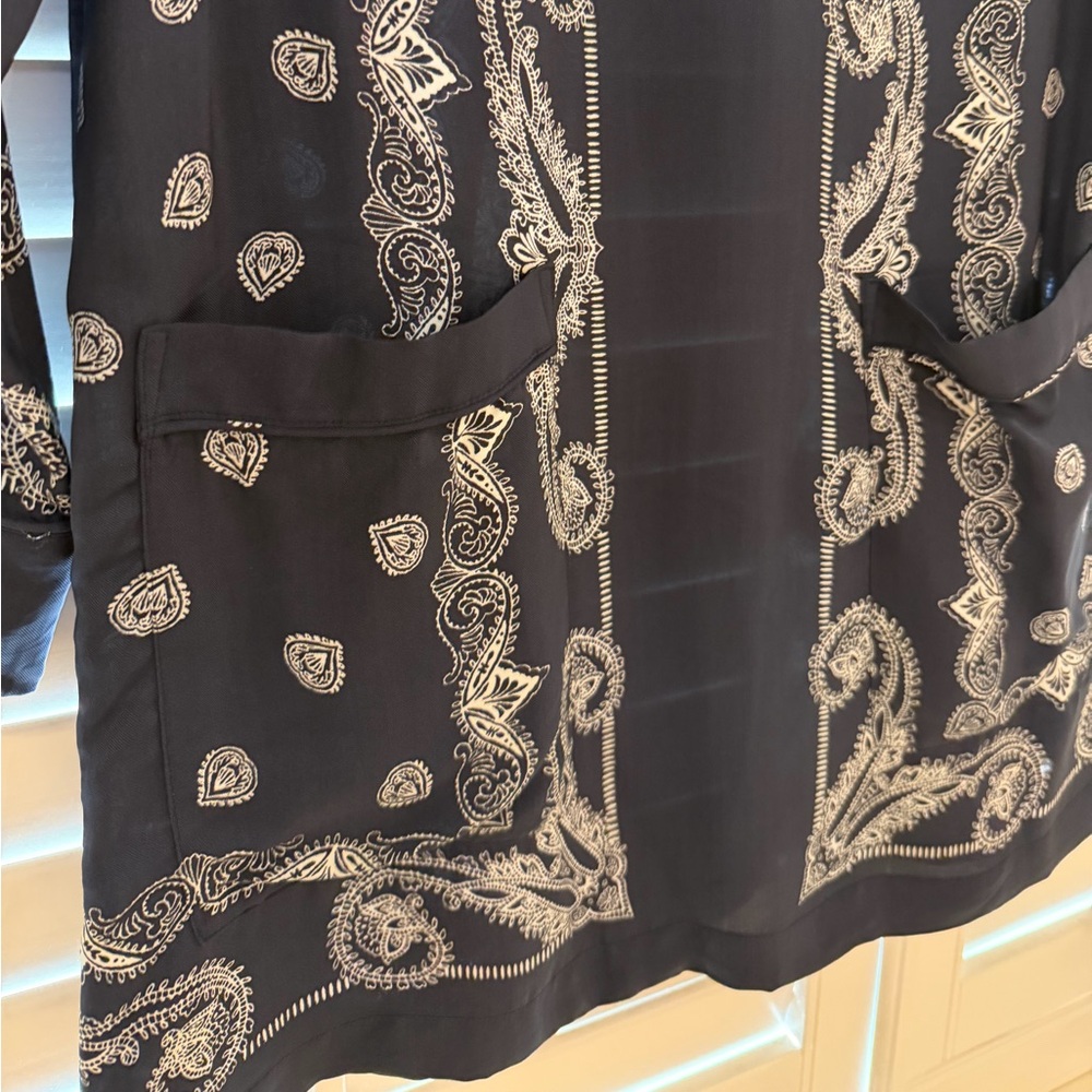 J. Crew Navy Silk Bandana Dress